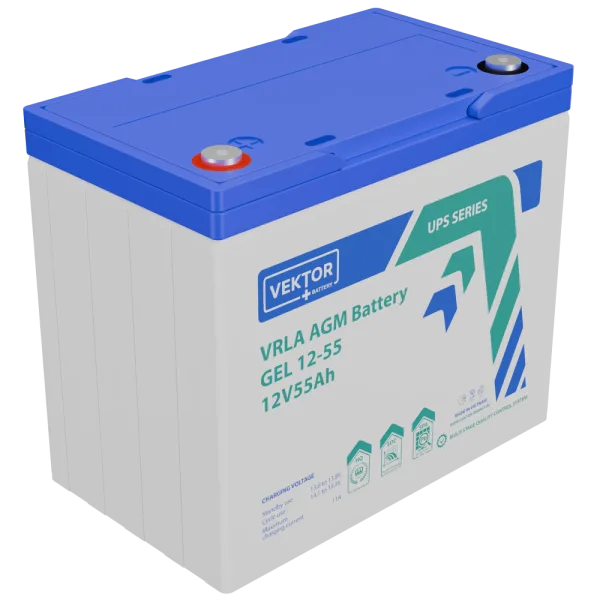 Аккумуляторная батарея VEKTOR ENERGY GEL 12-55
