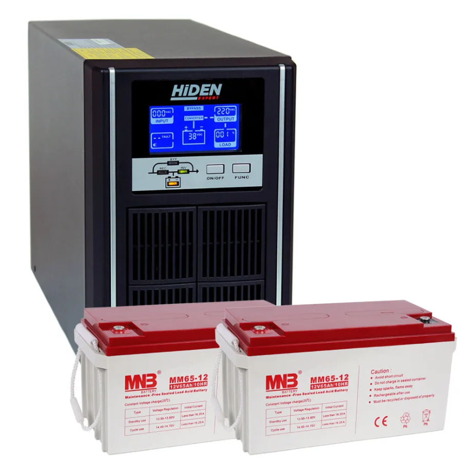 Комплект  ИБП HiDEN UDC9201H-65 400 ватт 2.7 часа