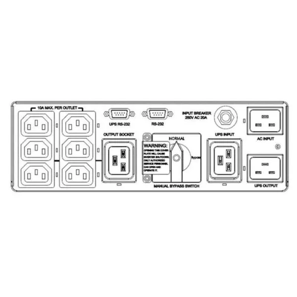 Байпас Delta 2/3kVA MBB (IEC C13x6, C19x1)  (PDB1211A231035)