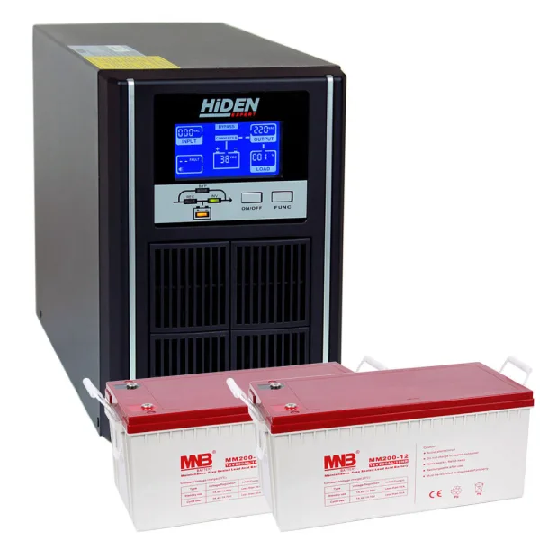 Комплект  ИБП HiDEN UDC9201H-200 400 ватт 12 часов