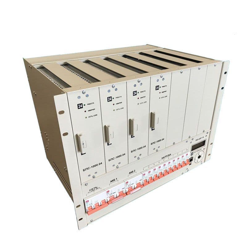 ИБЭП-220(380)/24В-210А-4/7 (1000)-8U-LAN