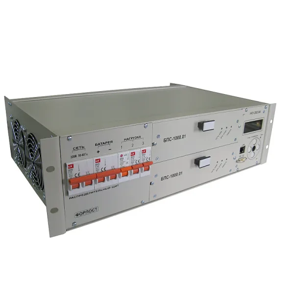 ИБЭП-220/24В-50А-2/2 (1000)-3U-LAN