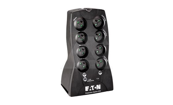 Источник бесперебойного питания Eaton Protection Station USB DIN 650ВА, 400Вт, 4+4 евророзетки