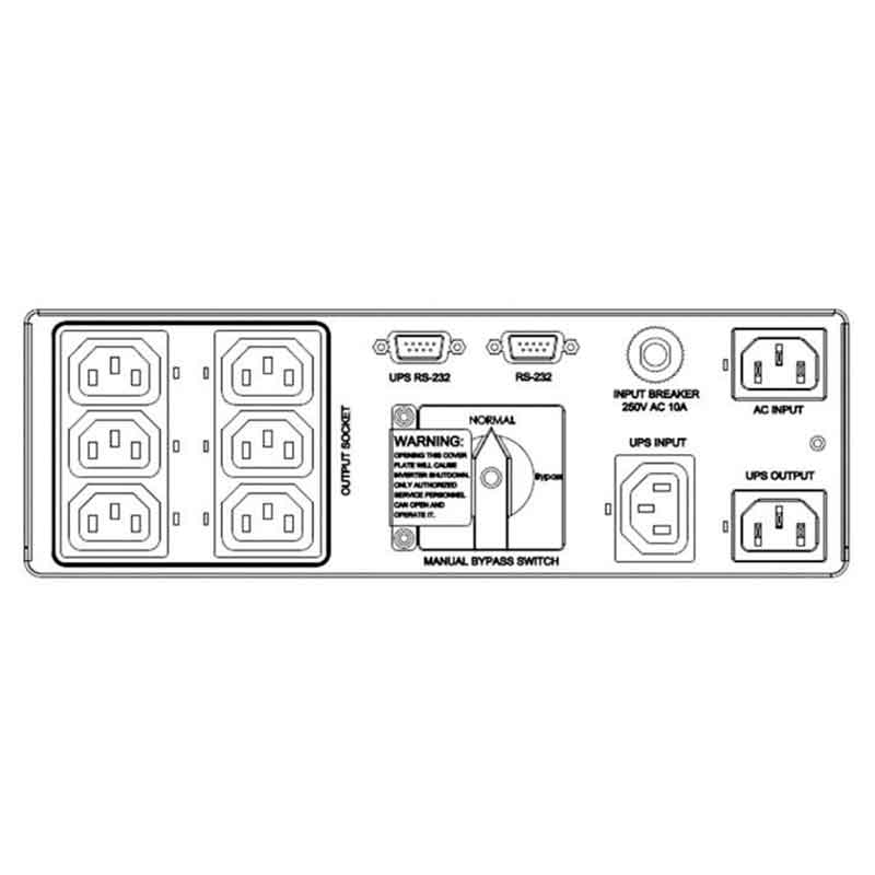 Байпас Delta 1kVA MBB (IEC C13x6)  (PDB1211A230035)