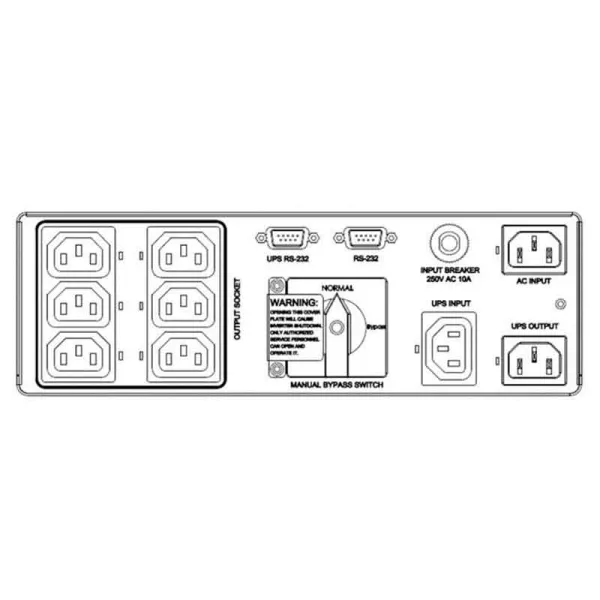 Байпас Delta 1kVA MBB (IEC C13x6)  (PDB1211A230035)