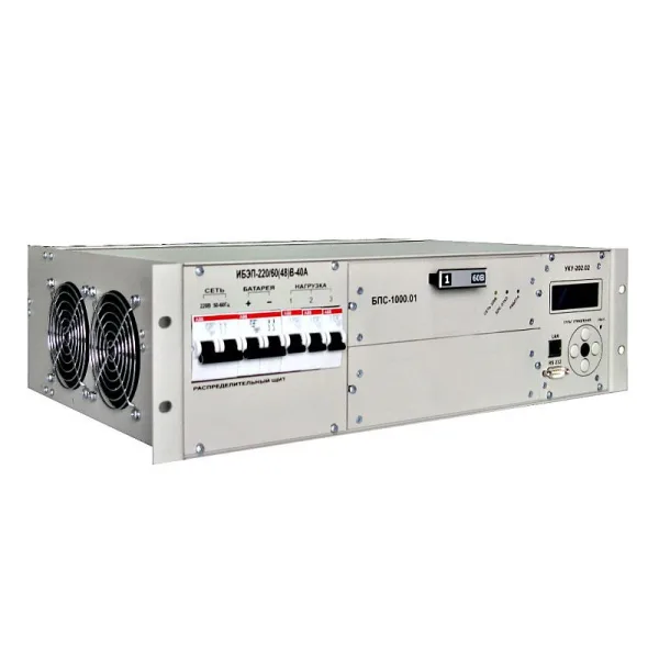 ИБЭП-220/48В-40А-1/2 (1000)-3U-LAN