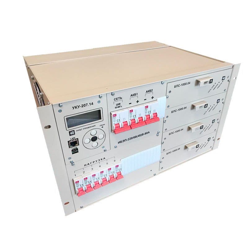 ИБЭП-220(380)/24В-120А-4/4 (1000)-6U-LAN