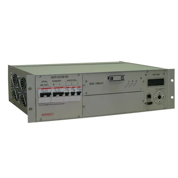 ИБЭП-220/24В-50А-1/2 (1000)-3U-LAN
