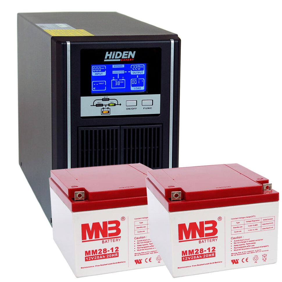 Комплект ИБП HiDEN UDC9201H-28 400 ватт 1 час
