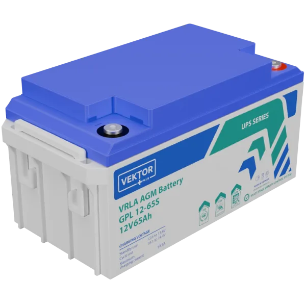 Аккумуляторная батарея VEKTOR ENERGY GPL 12-65 12В 65Ач AGM M8