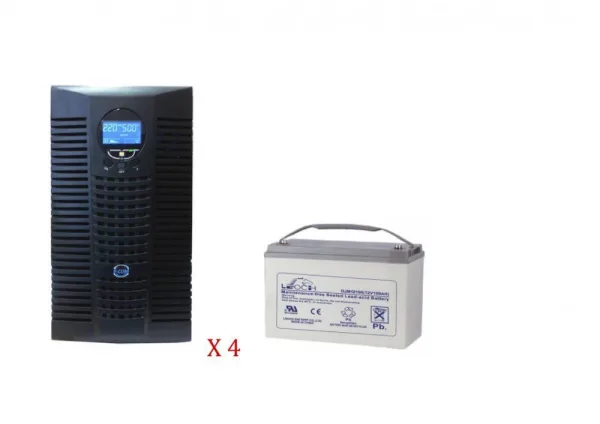 Комплект ИБП P-COM PRO 2H+АКБ Leoch 12-100 ( 4 шт)