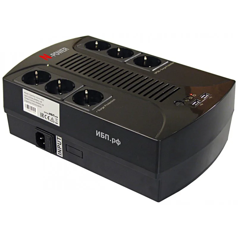 Интерактивный ИБП N-Power Gamma-Vision 850PLUS