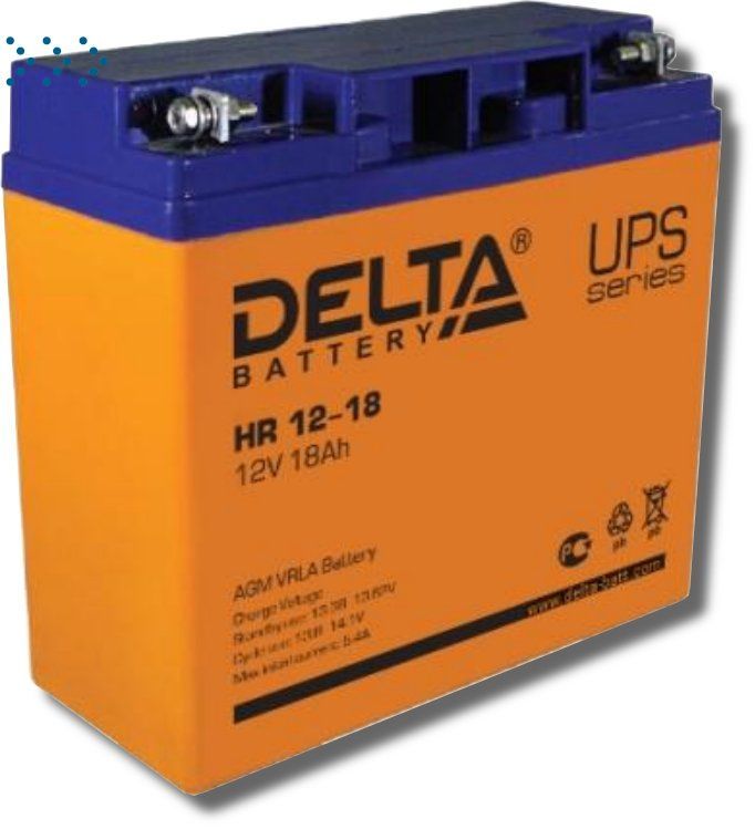 Аккумуляторная батарея HR 12-18 Delta 4614010180005