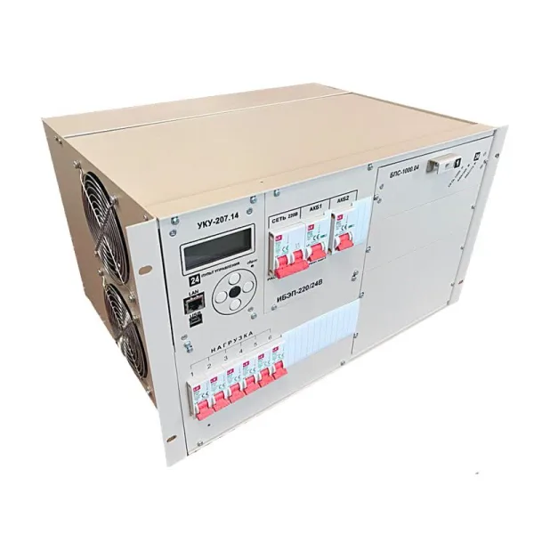 ИБЭП-220(380)/24В-120А-1/4 (1000)-6U-LAN