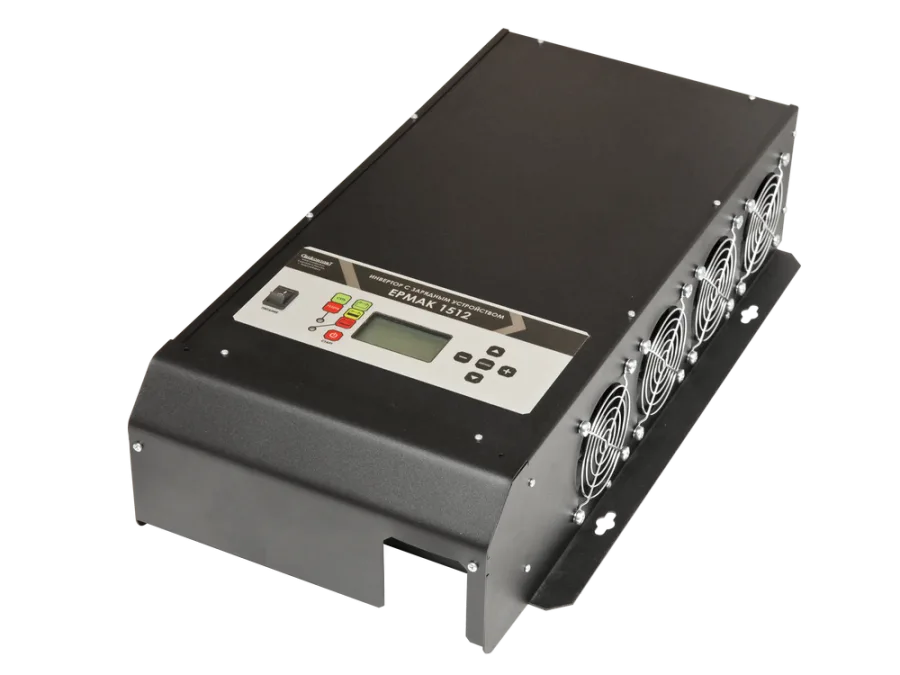 ЕРМАК 1512 OffLine, инвертор DC-AC с зарядным устройством, 12В/1500Вт