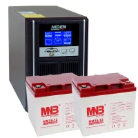 Комплект  ИБП HiDEN UDC9201H-40 400 ватт 1.6 часа, фото 2