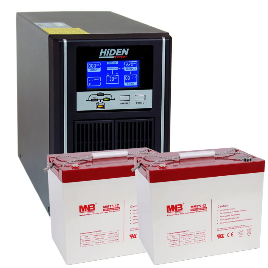 Комплект  ИБП HiDEN UDC9201H-75 400 ватт 3.4 часа